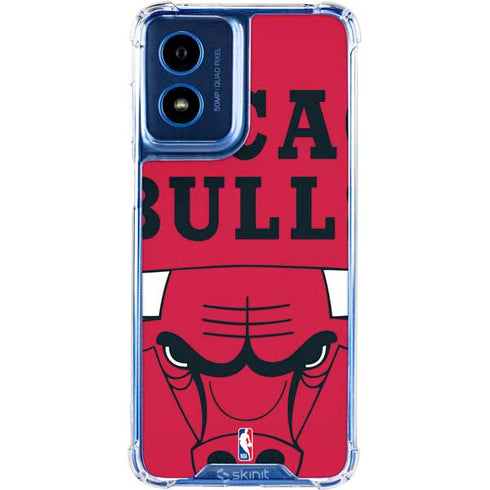 NBA Chicago Bulls Large Logo Moto G 5G (2024) Clear Case